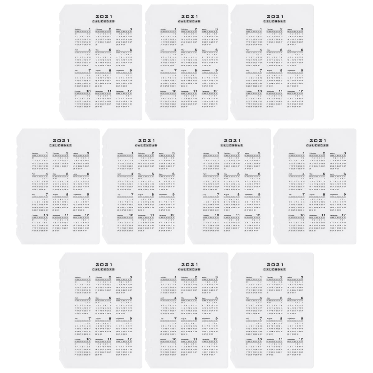 Refills Inserts Planner Calendar Refill Binder Diary Insert Leaf Loose