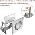 thumbnail image 3 of Sliding Door Lock Pocket Door Lock Invisible Recessed Mortise Lock Wooden Door Lock Silver - q36/YY, 3 of 5