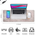 thumbnail image 5 of Large Cute Pink Mouse Pad - Rose Gold Marble Desk Mat for Your Home Office or School, 5 of 7