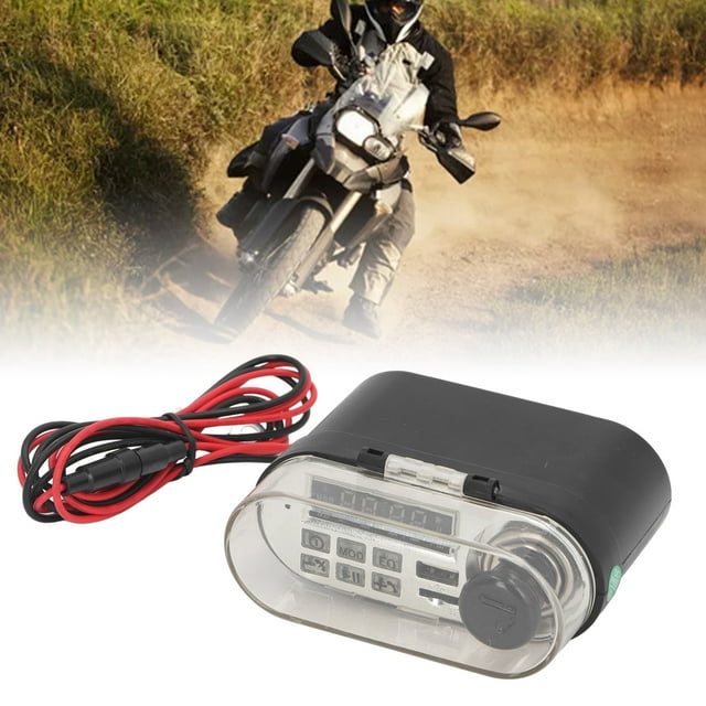Motorcycle Usb Phone , Waterproof Motorcycle Speaker Fast Charging with Cigar Lighter Socket for Outdoor