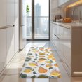 thumbnail image 4 of Mixed Fruits Leaves White Pattern Kitchen Rug Mat,Kitchen Runner Rugs Non Skid Washable,Decorative Kitchen Floor Mats for Kitchen,Sink,Laundry,17"x47.2", 4 of 7