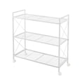 thumbnail image 1 of Estante de almacenamiento SONGMICS de metal de 3 niveles con ruedas de 80 x 32 x 85,5 cm, blanco, 1 of 7