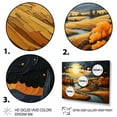 thumbnail image 3 of Designart "Countryside Moody Skies Collage II" Landscapes Floater Framed Canvas Art Print, 3 of 7