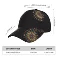 thumbnail image 2 of Honeii Colorful Mandala Print Hat, Women's Baseball Hat Unisex Fit, Baseball Cap,Adjustable One Size, 2 of 6