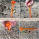 thumbnail image 4 of Toldo de playa con anclaje para carpa, resistente, con forma de tornillo, 25 cm (10"), color naranja, 4 of 5