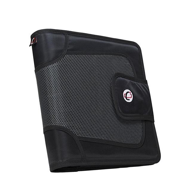 CaseIt 1590351 Strap Binder with Tab File, ORing, 2 in. Black