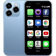 JEBFIIING Mini Smartphone 16GB Smartphone (Unlocked) with Bluetooth, Blue