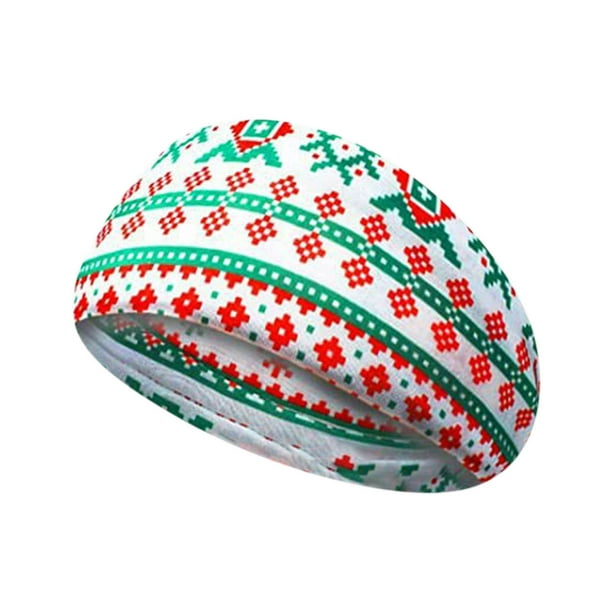 Ganfancp Diademas de Navidad para Mujeres Diademas Anchas de Navidad Santa Claus Navidad Muñeco de Nieve Ciervo Árbol Nudo Turbante Navidad Pelo Elástico para Mujeres Diademas Ofertas Flash 1* Cinta