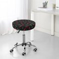 thumbnail image 6 of Bar Stool Covers Round, Bell Pepper Red Bar Stool Cushion Covers Seat Cushion With Elastic Bands, Chairs Covers For Kitchen Dining Room 12-14 Inch, 6 of 7