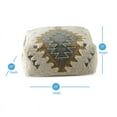 thumbnail image 5 of Lyssa Pouf Ottoman en Tissu Jacquard Multicolore, 5 of 5