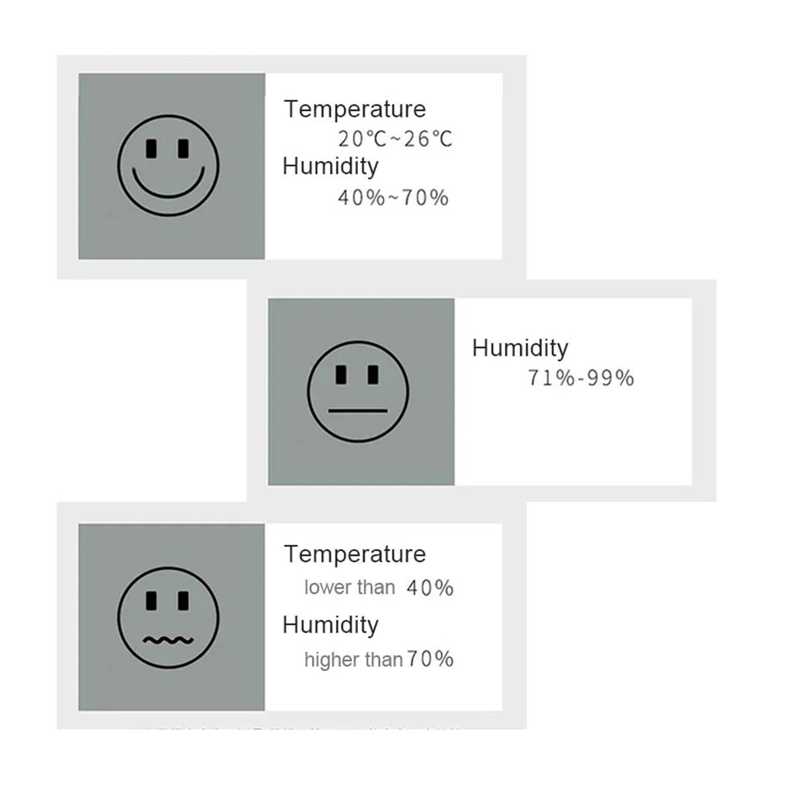 4pcs Digital Thermometer Hygrometer Indoor Mini Temperature LCD Electronic Monitor Hygrometer