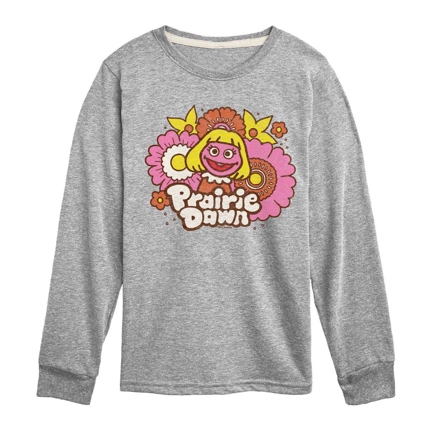 Sesame Street - Prairie Dawn Retro Flowers - Toddler and Youth Long Sleeve T-Shirt