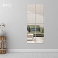 thumbnail image 3 of 16 Pcs Acrylic Wall Mirrors 12×14in 0.08in Clear Undistorted for Home Bathroom Bedroom Decor, 3 of 11