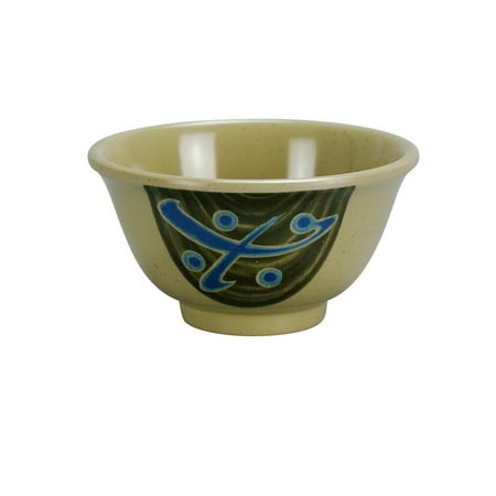 

Japanese Round Small Bowl 5 Oz. 3 3/4 Dia. X 1 3/4 H Melamine Multi-Color 12 packs