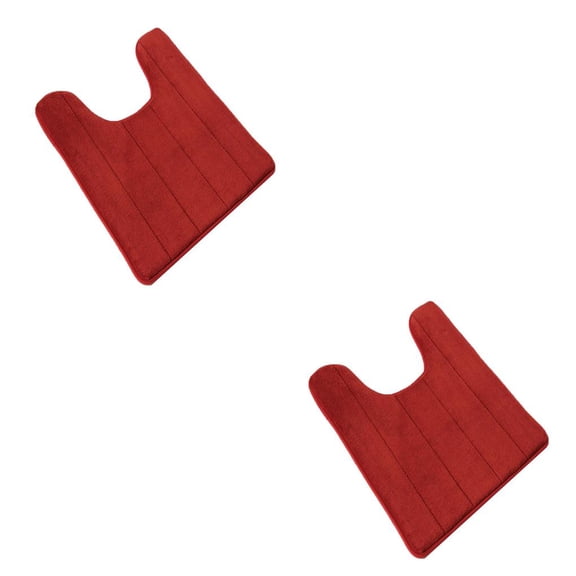Alfombra de baño Toystoory forma de U Vino tinto 50*60cm 2Conjunto