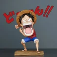 thumbnail image 4 of Figura de One Piece de 10 cm, figura de Luffy, Sanji, Roronoa Zoro, figuras de acción, versión Q, estatua, The Hungry Trio, modelo de PVC, juguetes, muñecos, regalos, 4 of 5