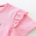 thumbnail image 5 of Hiijoy Toddler Girls Outfits Animal Embroidery Cotton Short Sleeve T-Shirt Shorts Set, Sizes 2-3T, 5 of 6
