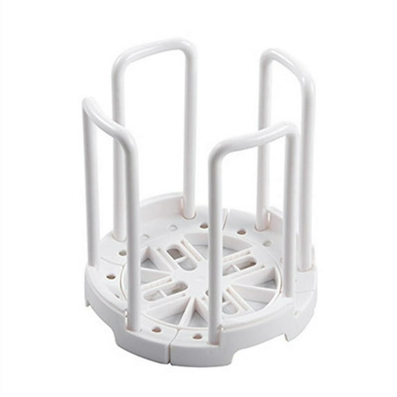Tssuoun Dish Drying Rack Telescopic Bowl Dry Storage Bracket Countertop Kitchen Sink Space Saving Draining Drainer Accessory White