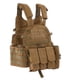 thumbnail image 5 of Chaleco táctico ligero multifunción para entrenamiento militar al aire libre juegos de combate de caza TAN, 5 of 6