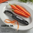 Farberware Professional Euro Peeler with Stainless Steel Blade in Black