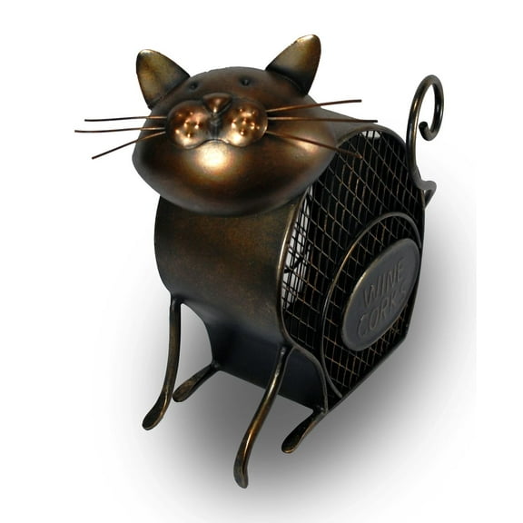 Bouncy Bobble Head Cat Wine Cork Holder