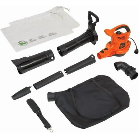 Leaf Blower, Vacuum and Leaf Mulcher 3-in-1, Electric Blowers for lawn Care, 12 Amp, 250 MPH, 400 CFM (BV6000)