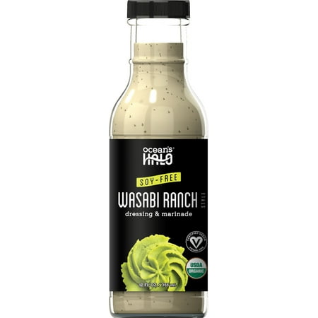 Vegan Spicy Wasabi Ranch Salad Dressing, Ocean's Halo, Organic, Soy Free, 12 fl oz