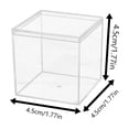 thumbnail image 2 of dgysar 4x4x4in Clear Acrylic Square Box Transparent Display Packaging Case with Cover for Jewelry Candy Craft A 4.5cm*4.5cm, 2 of 5