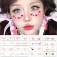 thumbnail image 2 of Christmas Makeup Face Temporary Tattoo Sticker Party Waterproof Temporary Tattoo Sticker Christmas Tree Festive Atmosphere Christmas Makeup Stickers Children And Adults Universal, 2 of 7