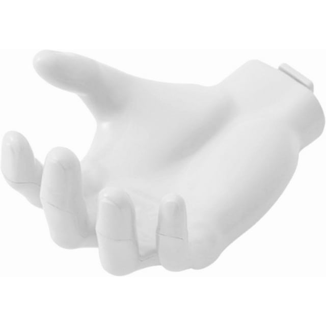 HUGFEGWE Hand Basketball Holder Wall Mount - Hand Shape Resinous Holder Shelf for Basketball, Wall Mount Basketball Display, Case Wall Storage for Basketball Football, Home Organization and Accessory