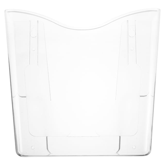 Shisuyan Wall Mount Magazine Shelf for Home Clear Acrylic Document Holder Display Rack Transparent Wall Office Organizer Literature Catalog Rack for Home or Office