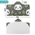 thumbnail image 3 of Cute Cartoon Pandas Kids Hooded Beach Towel Baby Bath Poncho Towels with Hood Absorbent 50"x23.5" for Pool Swimming, 3 of 7