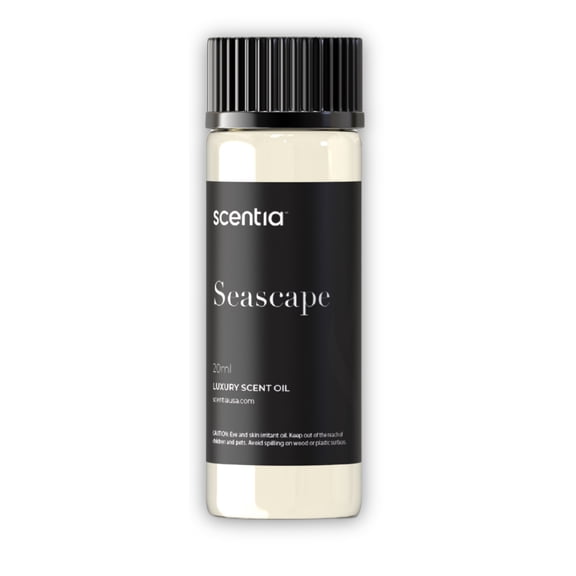 Scentia Seascape 20ml Luxury Home Fragrance Scent, Diffuser Refill, Essential Oil Blend of Jasmine, Bergamot & Fresh Marine Notes for Waterless Diffusers & Humidifiers