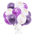 thumbnail image 2 of 15 Piezas de de Látex Ágata Establece Suministro de Envoltorio preestablecer de si Soledad conjuntos de globos de ágata confeti, 2 of 10