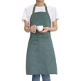 thumbnail image 1 of Shuaige Art Aprons For Painting Pottery Ceramics, Mens Women Kitchen Cooking Aprons Waterproof Green, 1 of 5