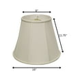 thumbnail image 6 of 18" White Linen Lampshade - Hardback Empire Style with Washer Fitter, 6 of 7