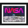 thumbnail image 2 of Stephen Chambers 18x14 Black Ornate Wood Framed With Double Matting Wall Art Titled - Nasa Moon, 2 of 6