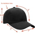 thumbnail image 2 of wholesale bulk lot 12-pack baseball cap adjustable size plain blank solid color, 2 of 3