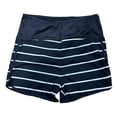 thumbnail image 4 of MEZZALL Women Maternity Shorts Solid Color For Stretch Comfy Pregnancy Wear With Belly Support Panel Cozy Pregnant Striped Shorts, 4 of 4