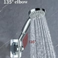 thumbnail image 4 of Shower Head Elbow Adapter G1/2 Connections Shower Arm Extension Angle 135 °   Elbow Hand Shower Top Spray Elbow Connector, 4 of 9
