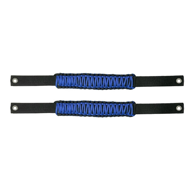 TFixol2Pcs Car Roll Bar Paracord Grab Handles Grip Handles Replacement for Ford Bronco Jeep Wrangler