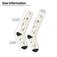 thumbnail image 5 of Daiia Sports Socks Coffee Printed Novelty Crew Socks for Men Women Knee High Socks Cotton Socks Soft & Breathable Support Unisex Socks, 5 of 9