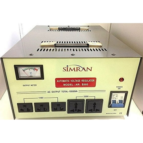 Simran Power Converter Regulator Stabilizer with Built-In Voltage Transformer, 8000W ( AR-8000 )
