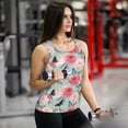 thumbnail image 6 of Uemuo Roses and Butterflies Pattern Workout Tank Tops for Women Breathable Moisture-wicking tank top Sleeveless Running Loose Fit Yoga Tops Active Shirts Sports Gym Exercise, 6 of 9