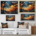 thumbnail image 4 of Designart "Orange Mid Century Natures euphony I" Mid-century Wall Decor, 4 of 5