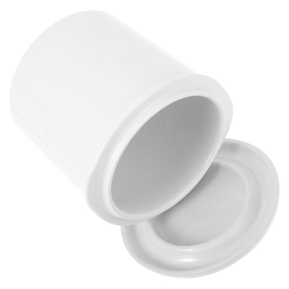 Raindrops French Butter Keeper with Lid Water-Cooled Ceramic Butter Dish for Countertop Porcelain Butter Tray for Soft Spreadable Butter 0.45 L