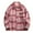 Pink, variant on Men's Shacket Jacket Plaid Stripe Long Sleeve Hoodless Fashion Coat Outwear