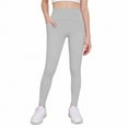 thumbnail image 5 of JTSRKL Girls Athletic Leggings Kids High Waist Lounge Stretch Sports Casual Skinny Pants Dance Workout Running Yoga Pants Gray 5-6 Years, 5 of 6