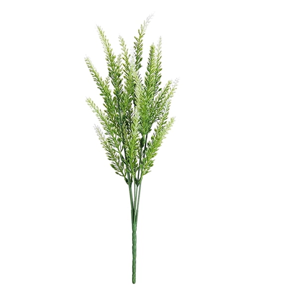 Lilgiuy 15 Inch Artificial Lavender Flowers Faux Plastic Flowers Fake Flowers Lavender Plants for Outdoor Garden Patio Vase Office Table Centerpiece Indoor Decoration