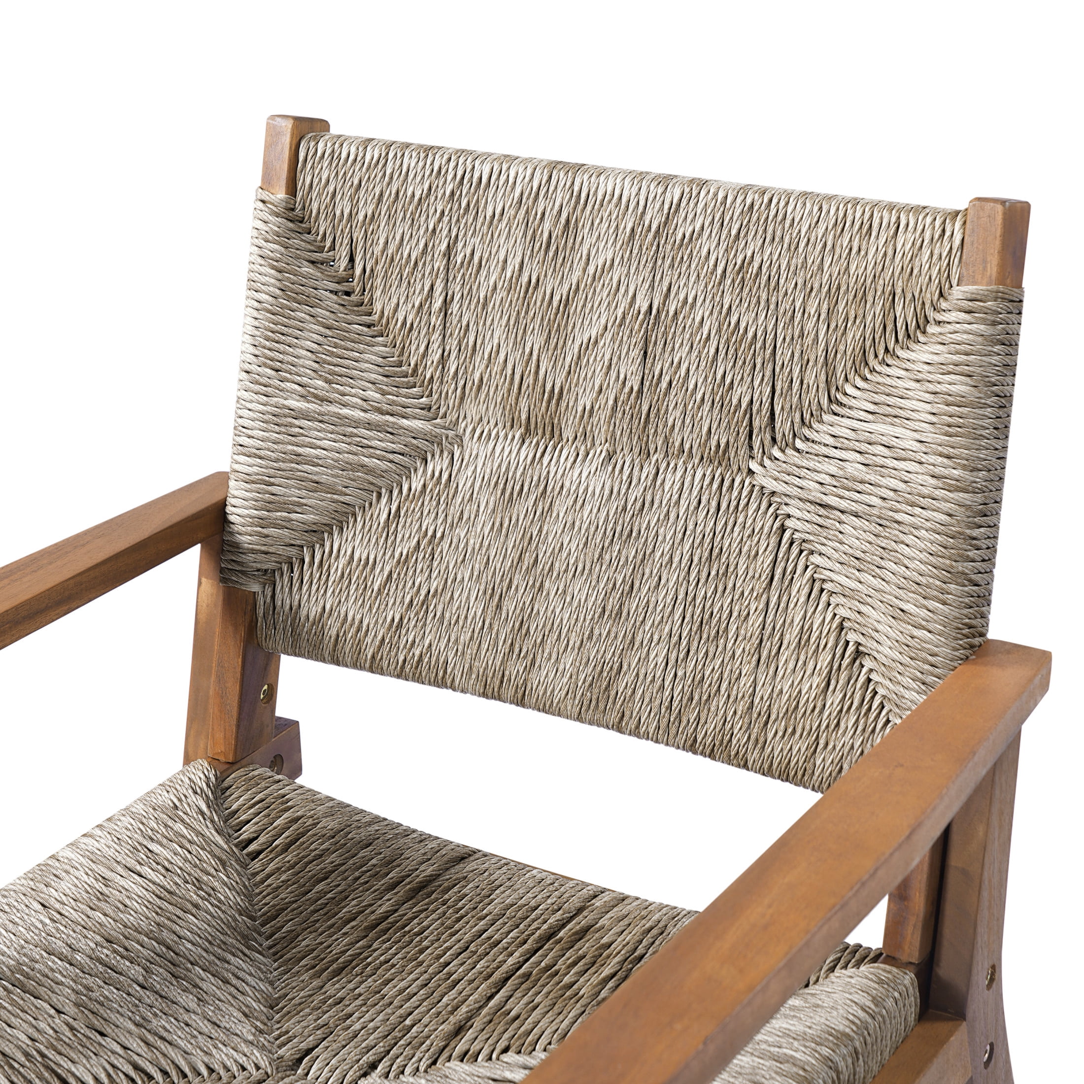 Christopher Knight Home Wicker Outdoor Dining Set for 4, Round Wood Table with Patio Chairs, Brown